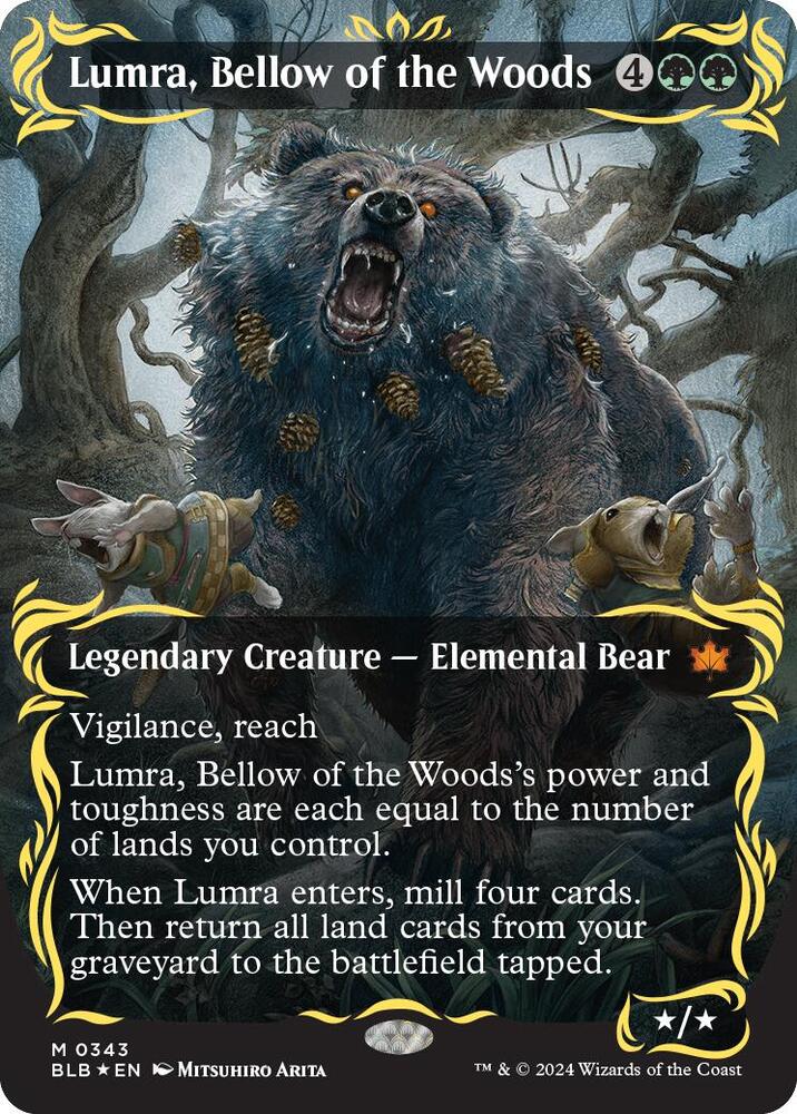 Lumra, Bellow of the Woods (Borderless) (Raised Foil