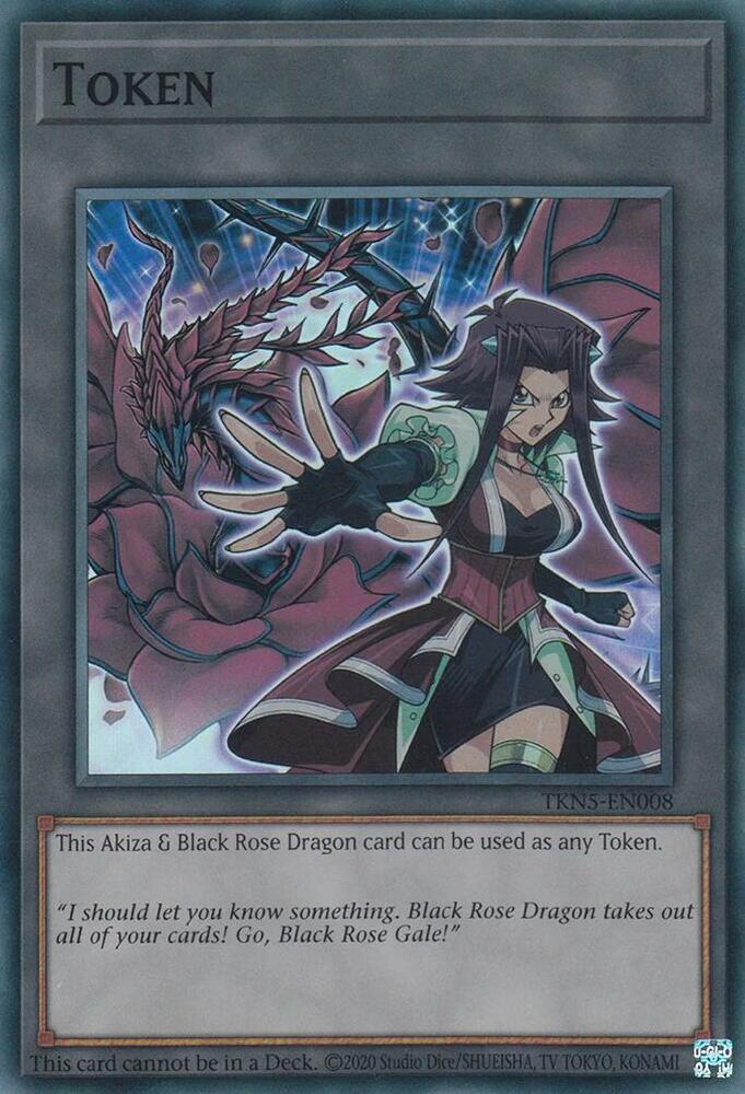 Token: Akiza & Black Rose Dragon - The Infinite Forbidden - YuGiOh