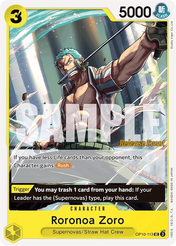 Roronoa Zoro (113) - Royal Blood Release Event Cards - One Piece