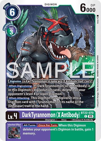 Dark Tyrannomon (X Antibody) - Cyber Eden - Digimon Card Game