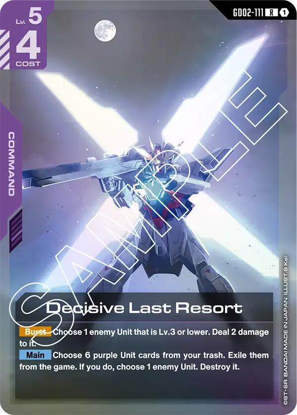 Decisive Last Resort - Dual Impact - Gundam Card Game - TCGplayer.com