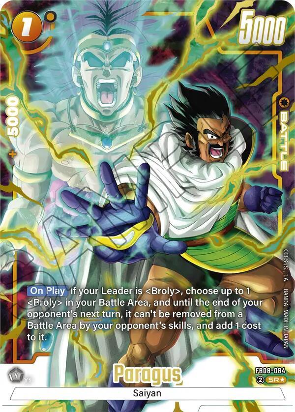Paragus - FB08-084 (Alternate Art) - Saiyan's Pride - Dragon Ball
