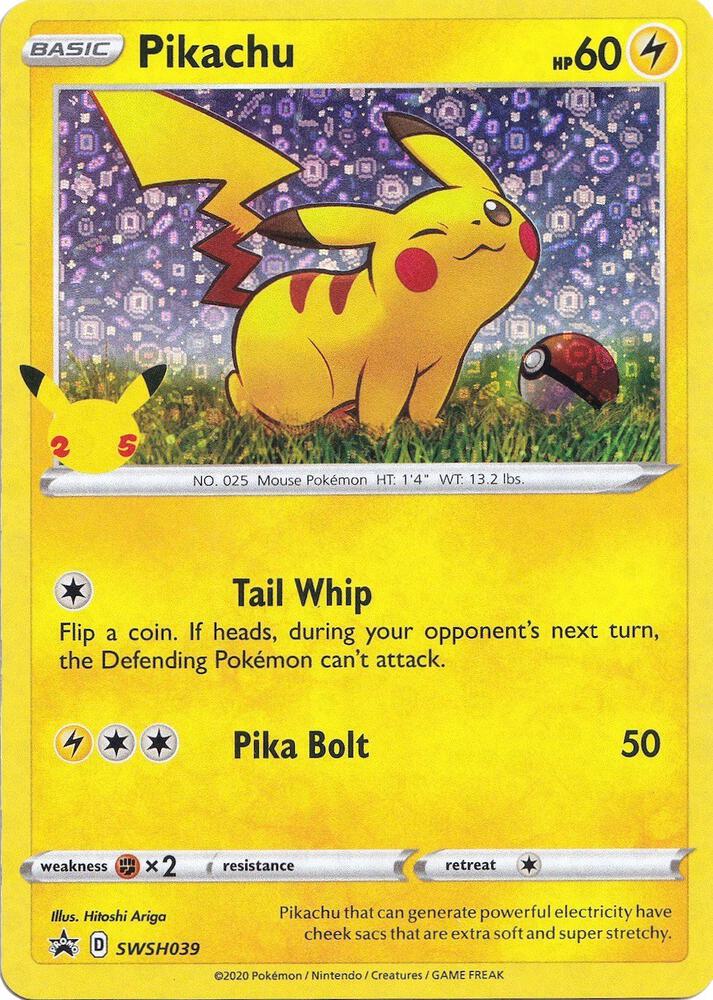 Pikachu - SWSH039 (General Mills) - Miscellaneous Cards & Products