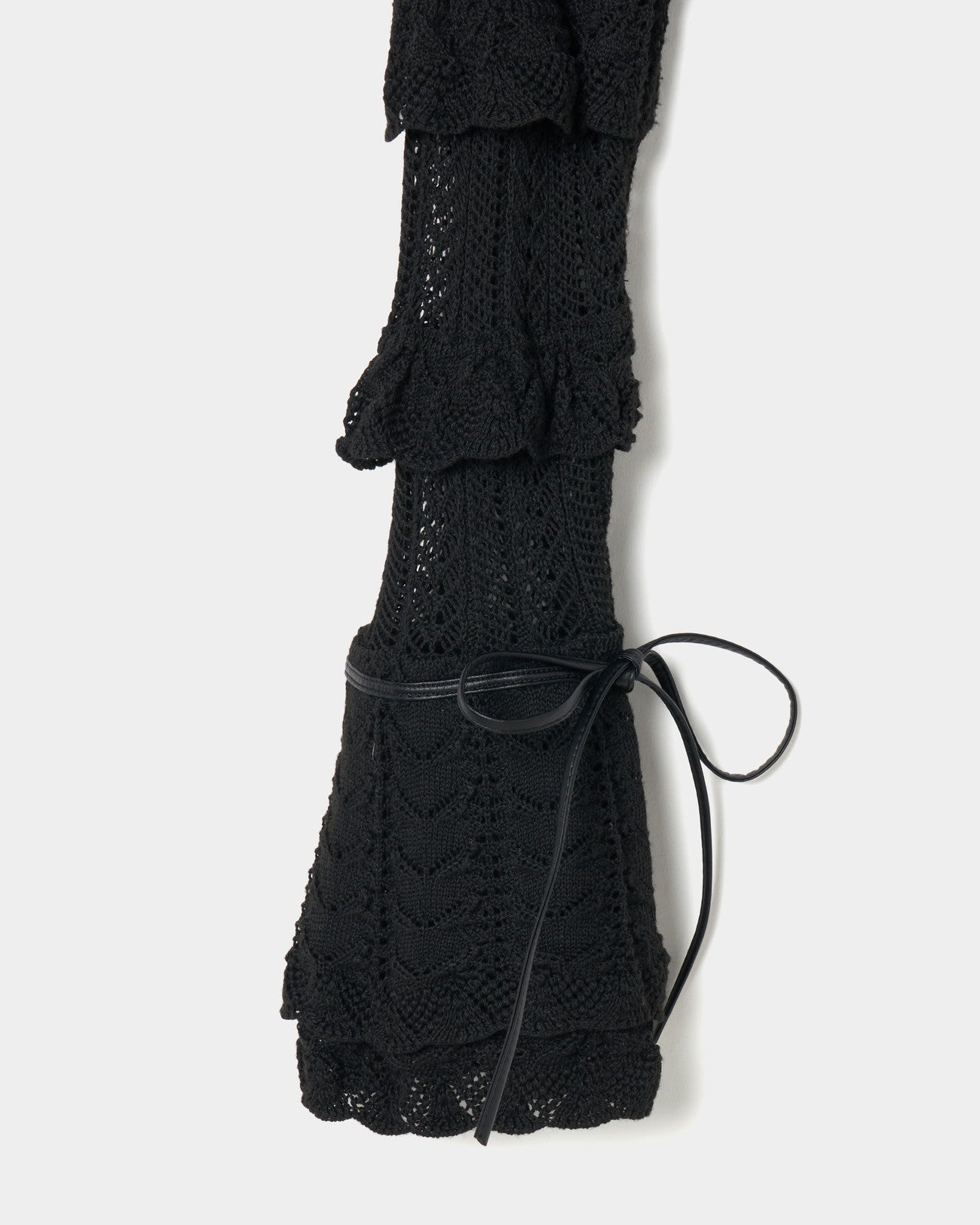 タナカダイスケ| double ribbon knit cardigan Black – tanakadaisuke