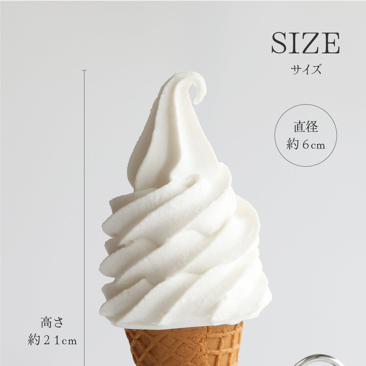 まるで本物。リアルな食品サンプル 食べられない ソフトクリーム