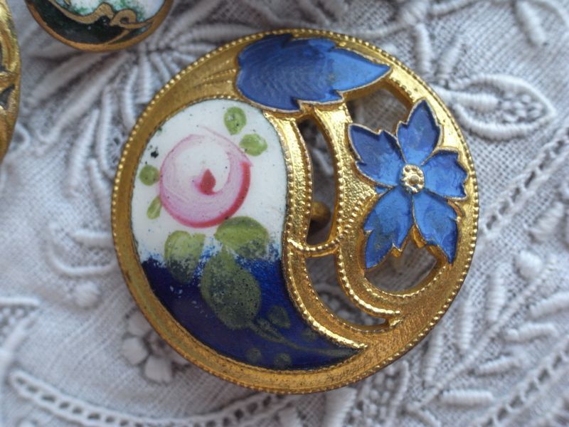 フランスアンティーク エナメルボタンアソード A - テーブルB