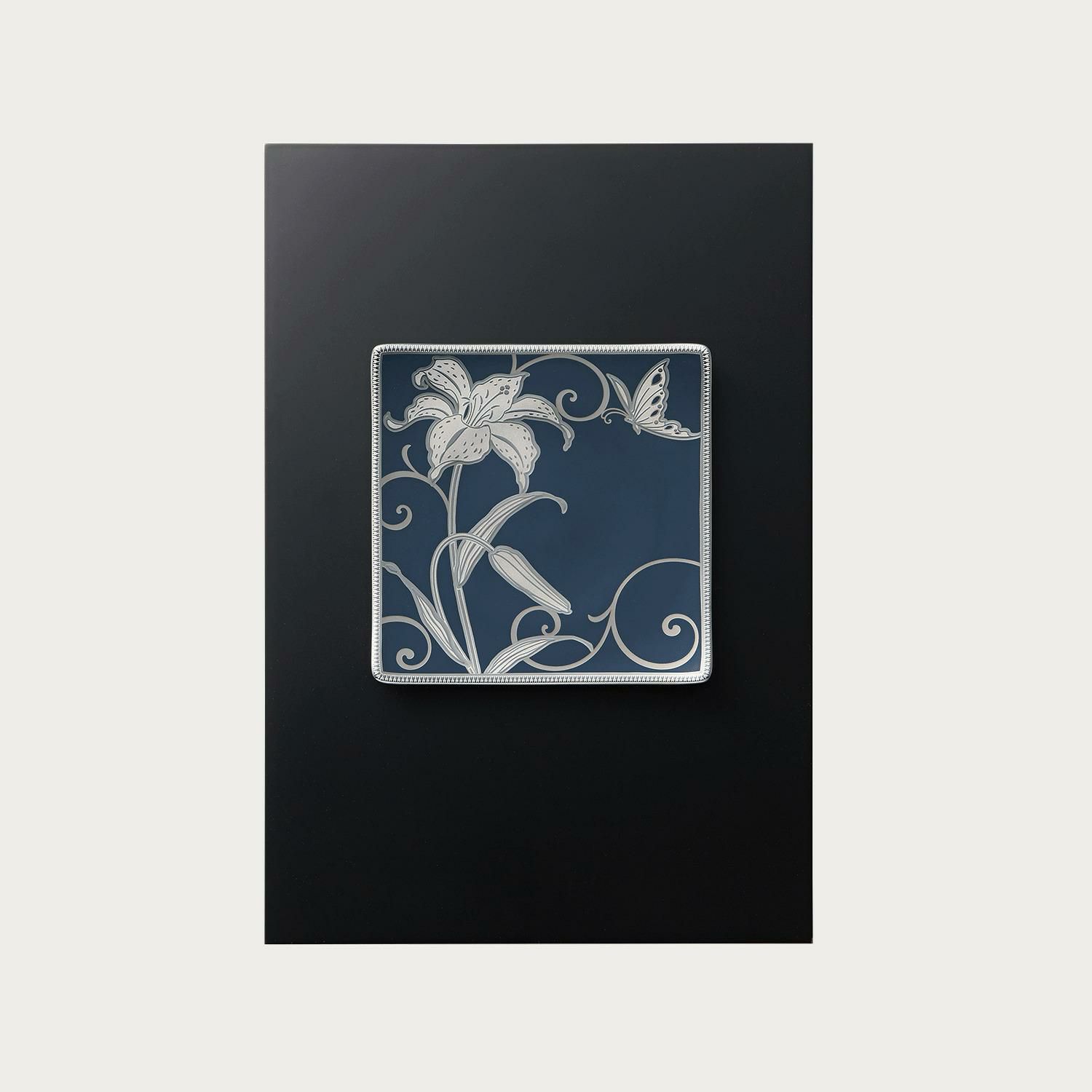 受注後3～5ヶ月でお届け】花銀彩百合 陶額 | ノリタケ食器公式