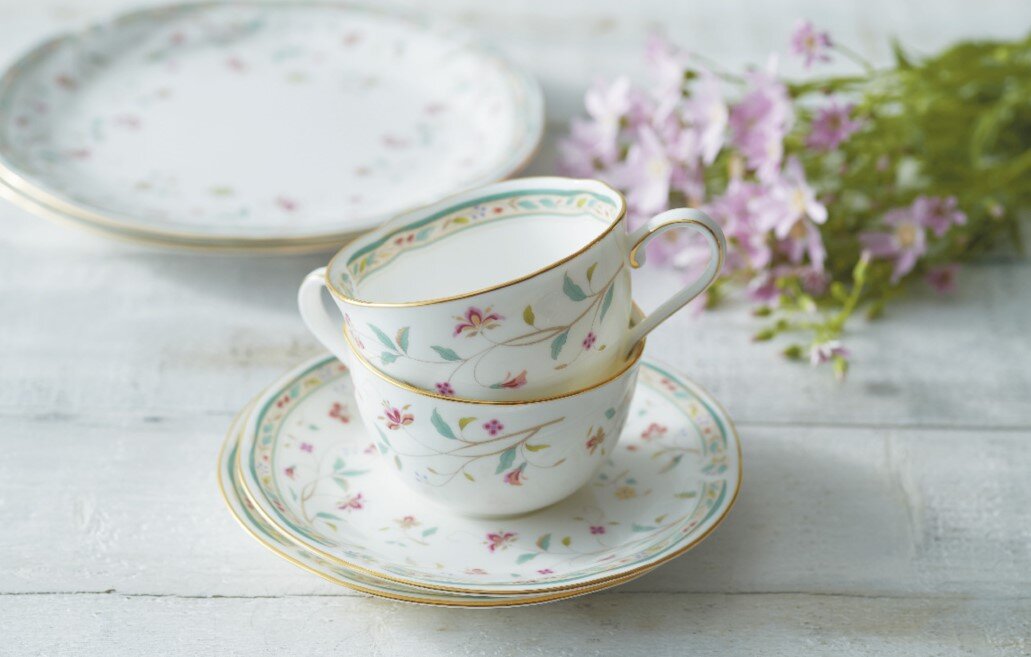 花更紗 カップ&ソーサー(ブルー) | ノリタケ食器公式オンラインショップ