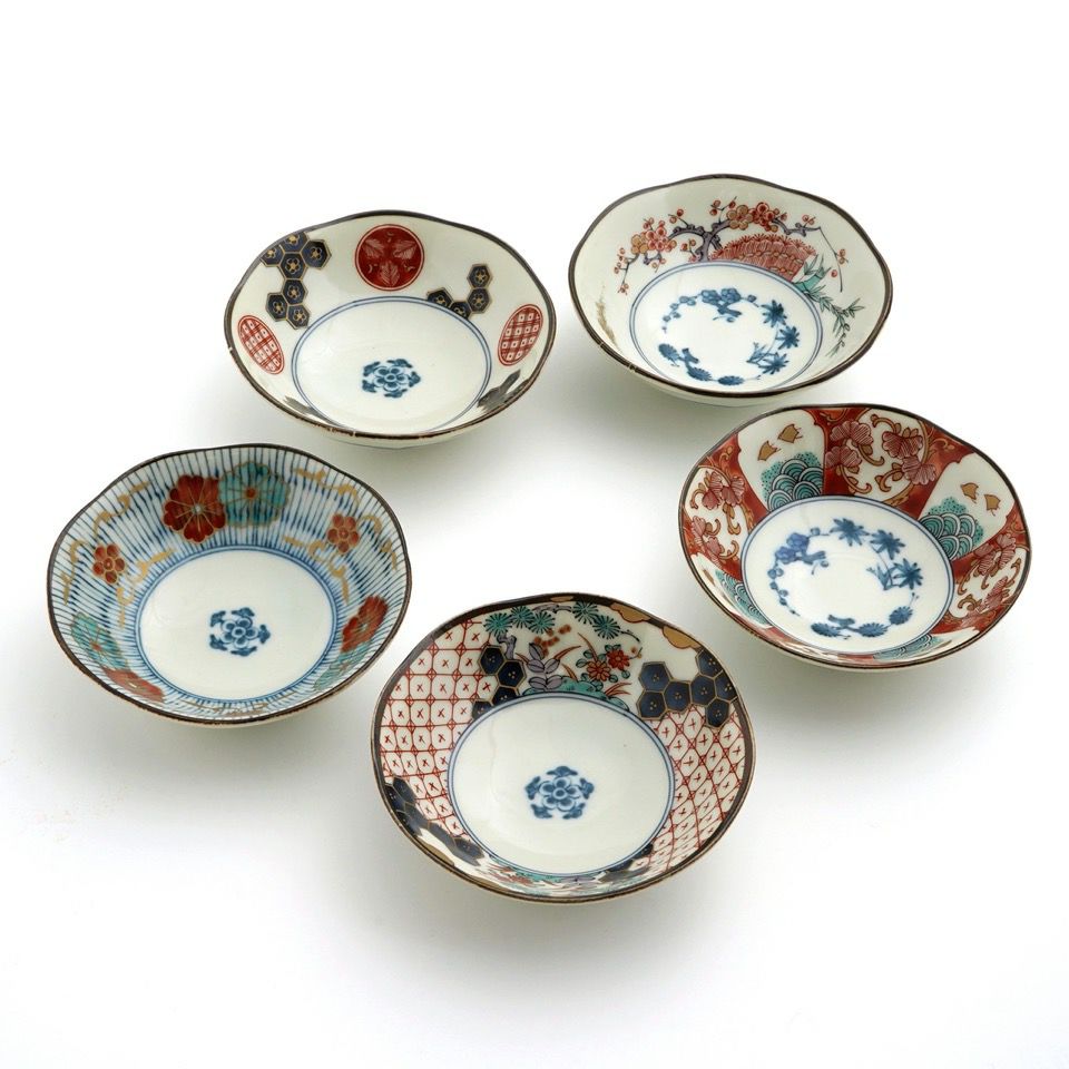 美濃焼セール 【美濃焼SALE】染錦古伊万里 小付揃〈5個〉 |皿や鉢など