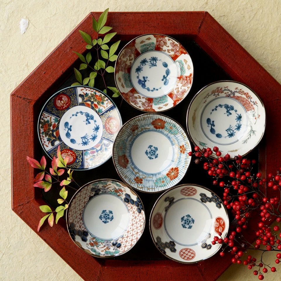 美濃焼セール 【美濃焼SALE】染錦古伊万里 小付揃〈5個〉 |皿や鉢など