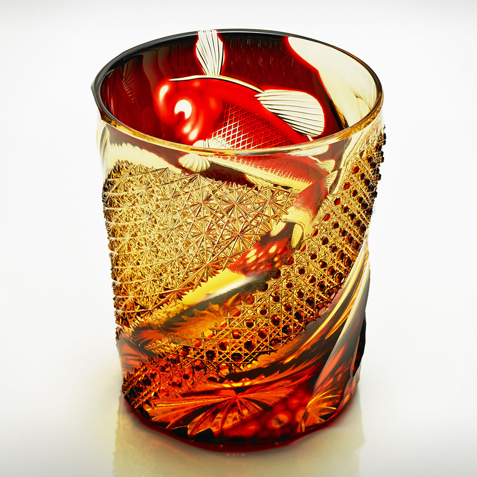 清流 ◇ ロックグラス｜江戸切子 切子や