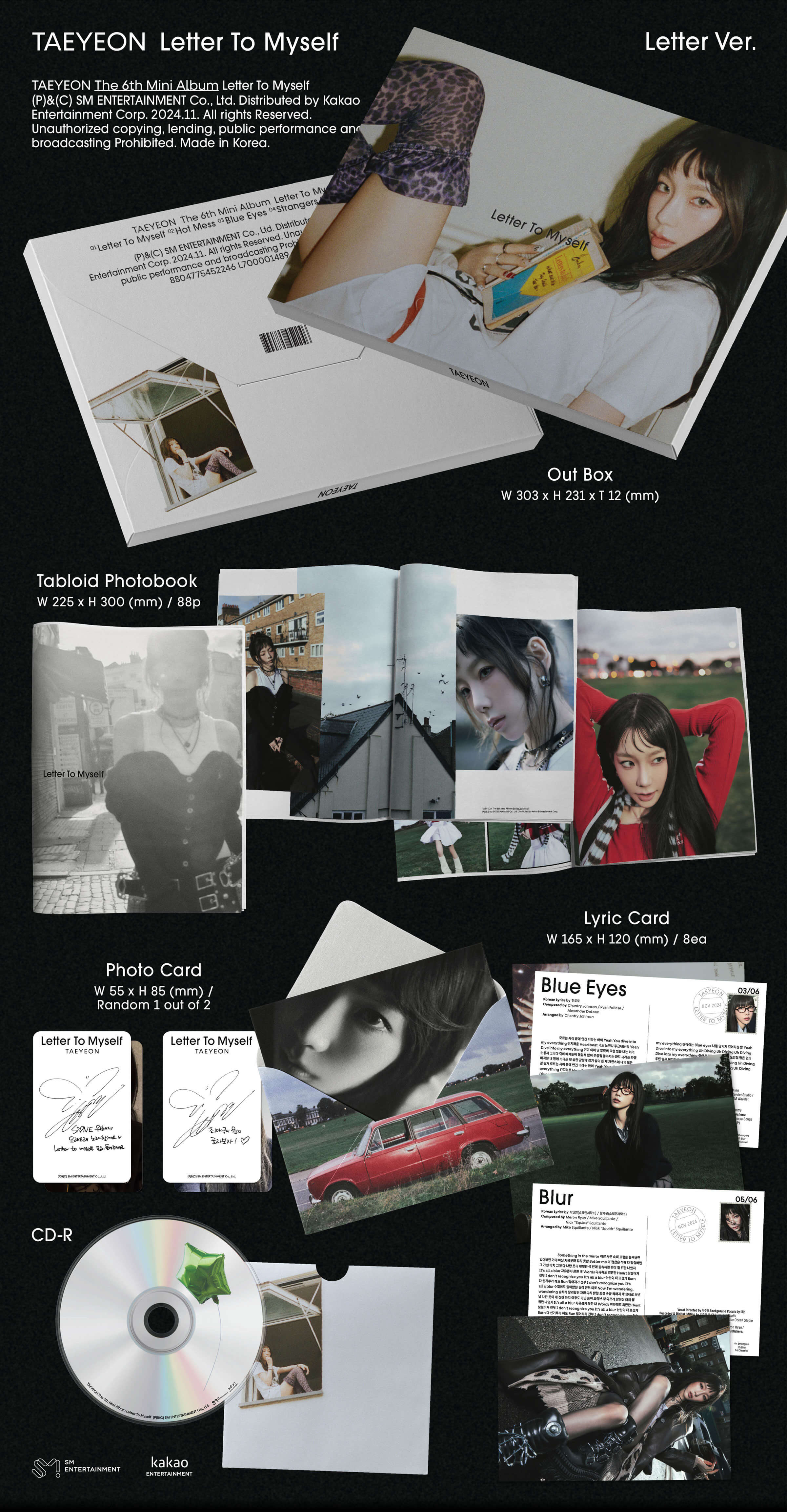 TAEYEON The 6th Mini Album『Letter To Myself』UNIVERSAL MUSIC