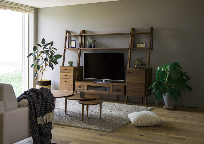 レイリア48サイドチェスト WALNUT(W48×D41×H178.5cm)税込￥128,000