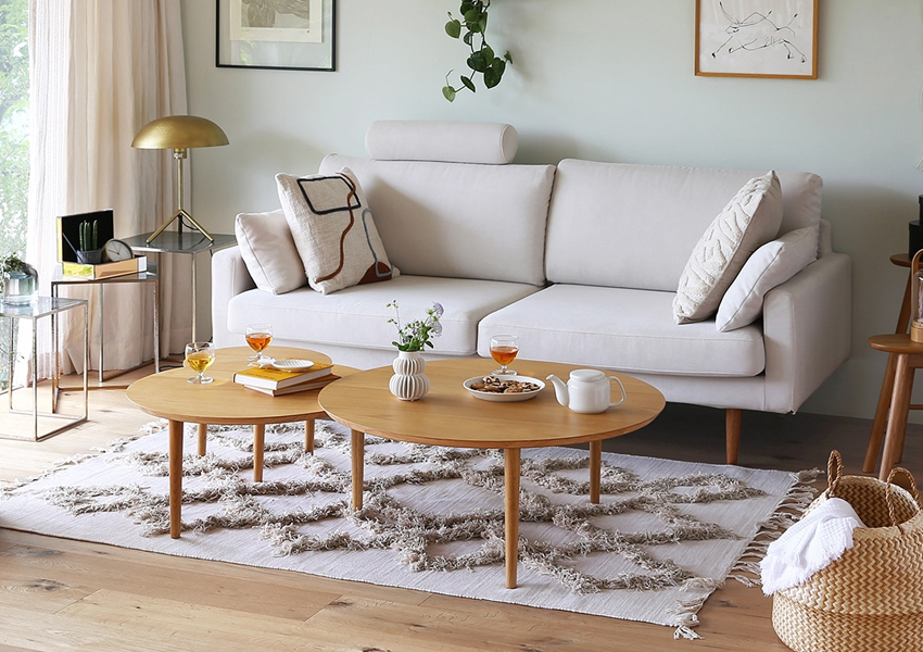 レオソファ 2.5人掛け IVORY(W165×D85×H82cm)税込￥118,000～ | 高野