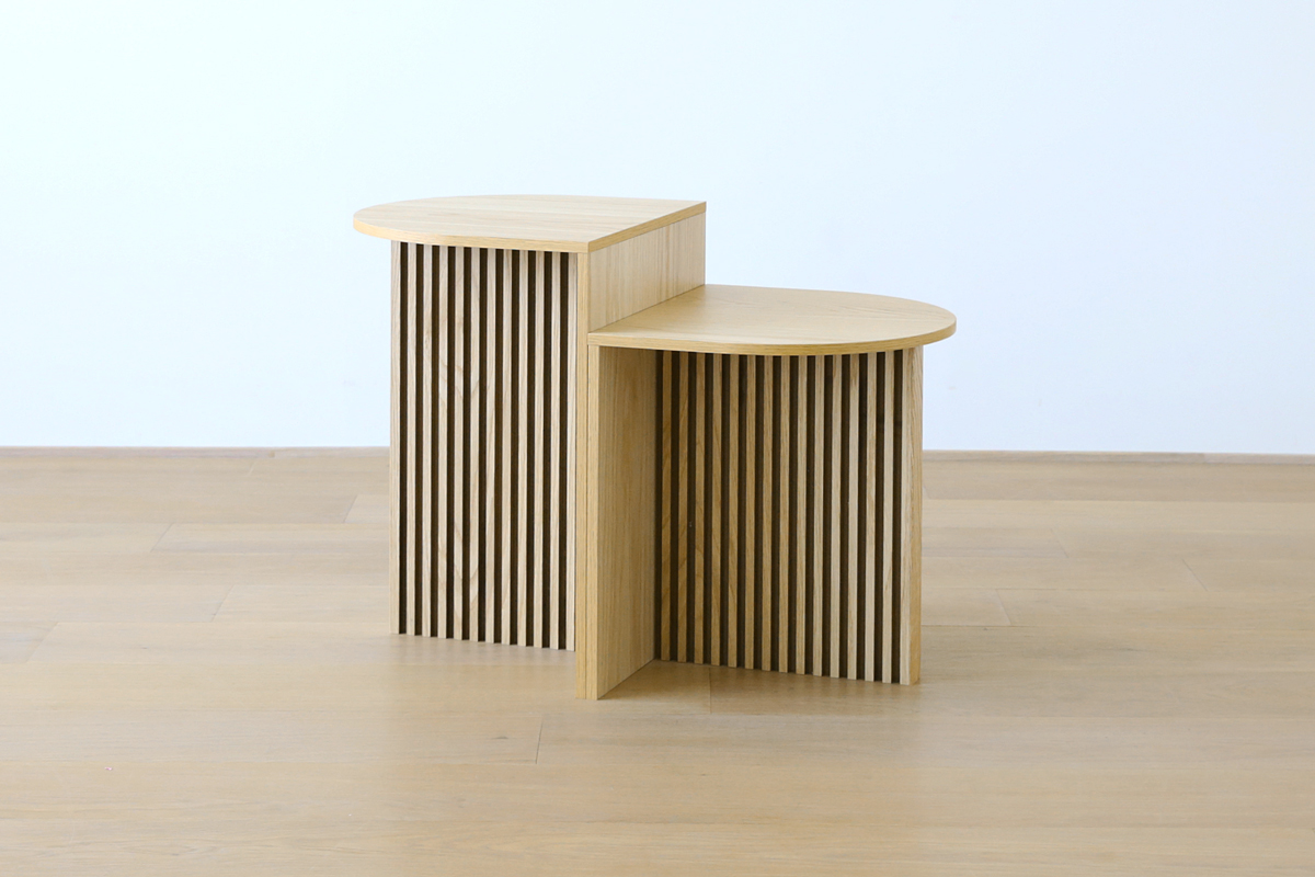 リブシリーズ H50サイドテーブル OAK (W40×D35×H50) 税込￥64,800
