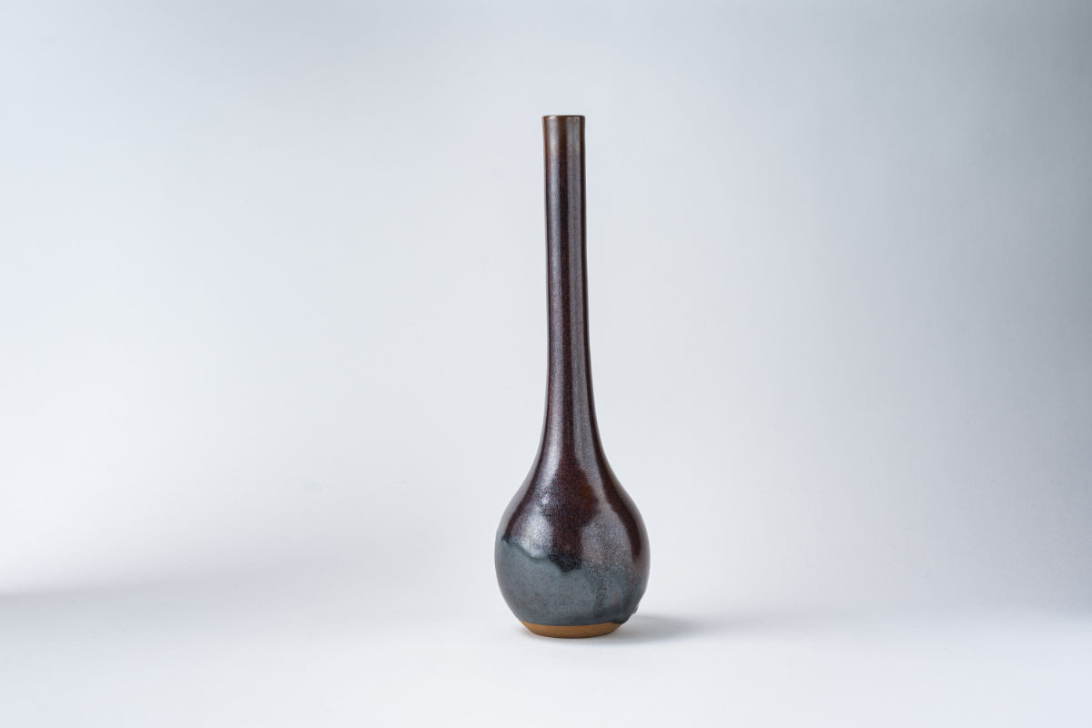 鶴首花入 十三代 髙取八山造 – 高取焼宗家