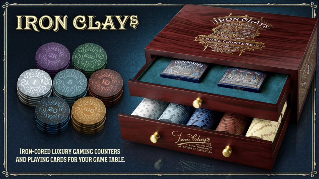 Iron Clays – Poker Chips for Board Games - Talking Shelf Space