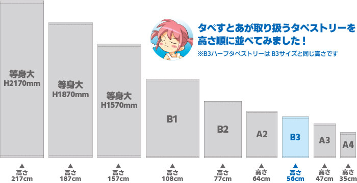 B3ハーフタペストリー | タペすとあ