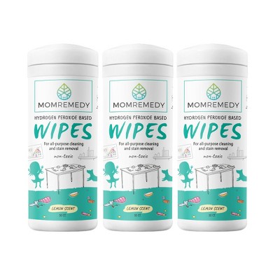 MomRemedy Hydrogen Peroxide Wipes for All-purpose Cleaning & Stain