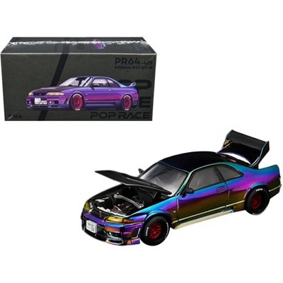 Skyline GT-R (BNR32) RHD Chameleon Chrome with Carbon Hood 