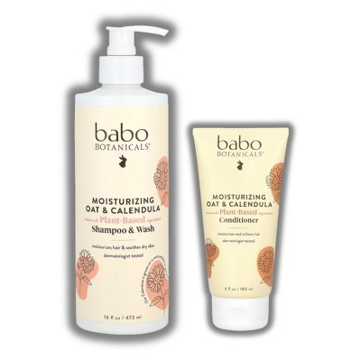 Babo Botanicals Oat & Calendula Moisturizing Shampoo & Wash - (16