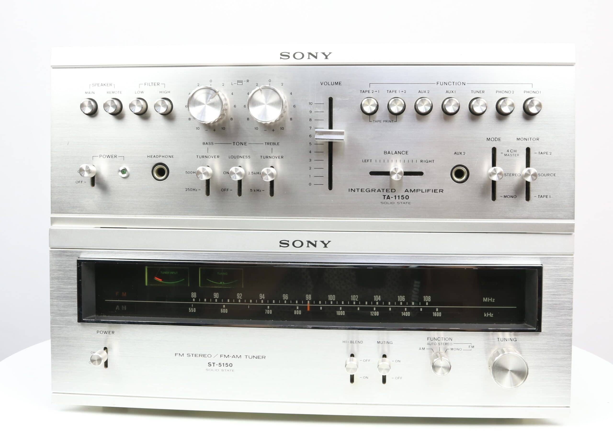 Sony TA-1150 Amplifier + Sony ST-5150 Tuner - Taste For Audio