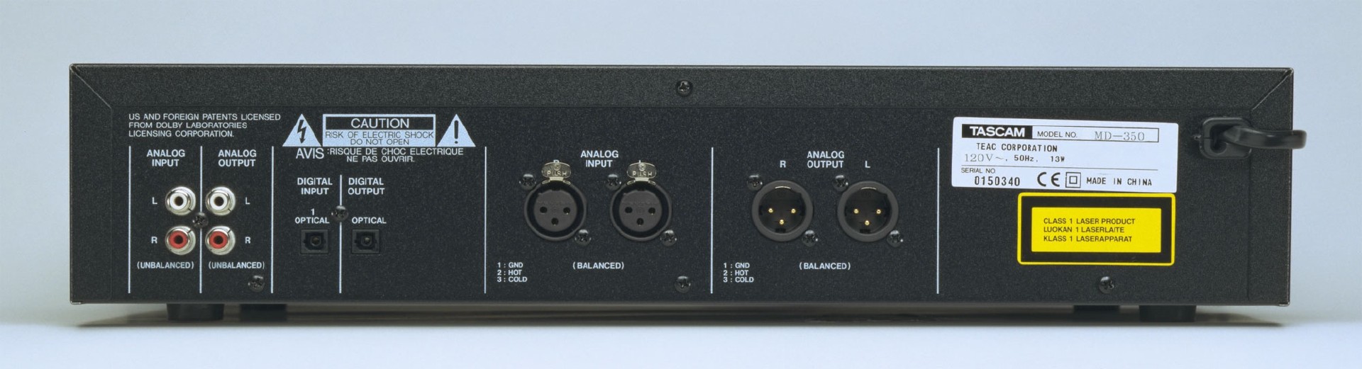 MD-350 | Advanced MiniDisc Recorder | TASCAM - International