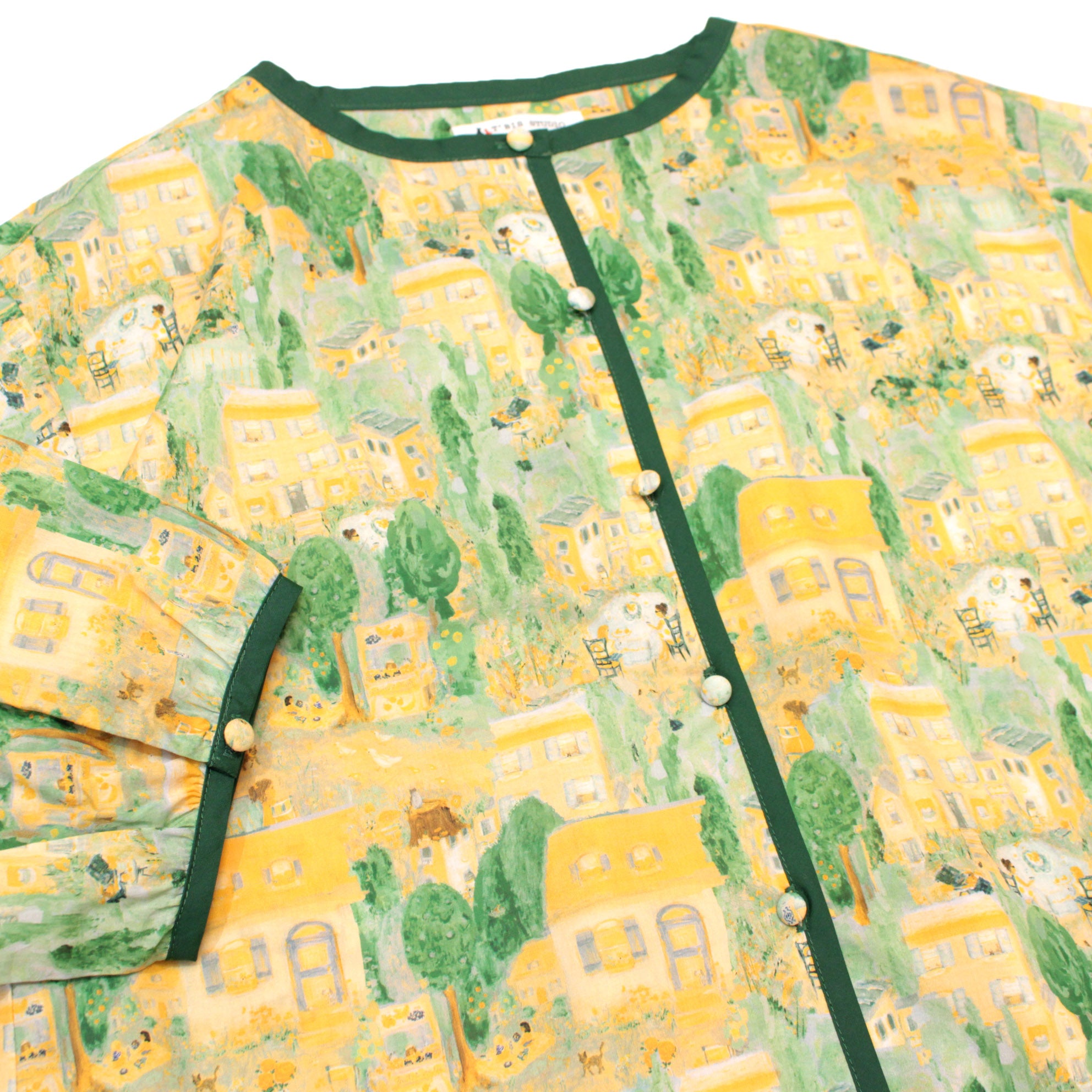 絵画のようなまちなみブラウス 152116 – T'BIS STUDIO(ﾃｨｰﾋﾞｽｽﾀｼﾞｵ