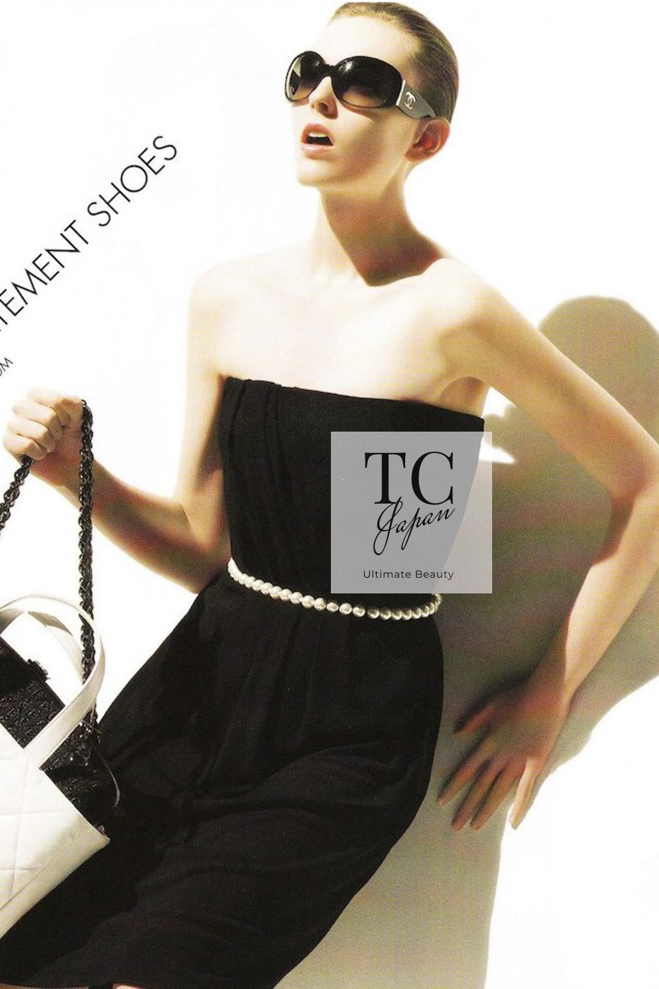 シャネル パールベルト・チューブワンピース CHANEL Black Pearl Belt