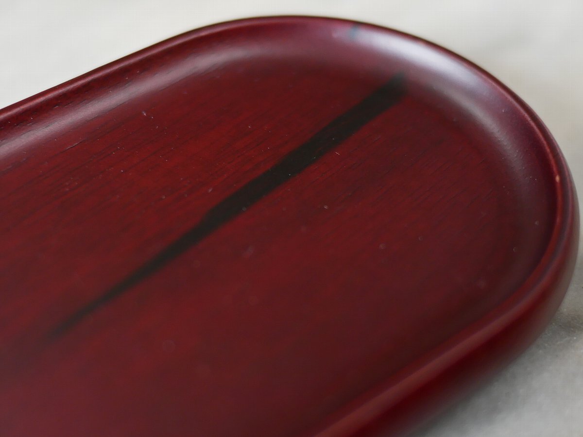 楕円茶托 ブラウン(アウトレット) - 桃花源(中国茶・茶器・インテリア雑貨)