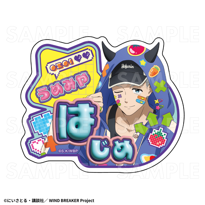TVアニメ「WIND BREAKER」 トレーディングお名前バッジ【でびデコ
