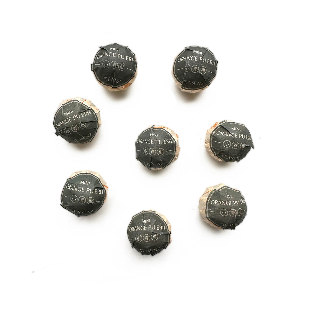 Pu Erh Gevulde Mini Sinaasappel (Xiao Qing Gan) | Teasenz – Teasenz.eu