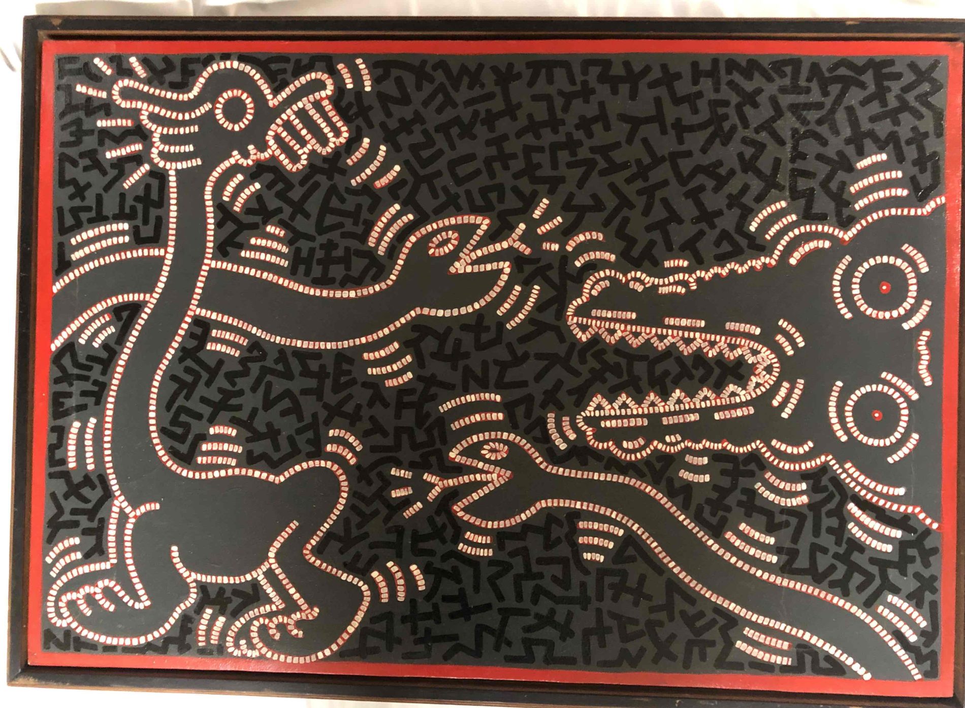 バスキア 超大作140CM 直筆肉筆油彩画 裏面サイン 証明書付属