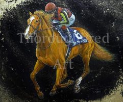 上鈴木正一「オルフェーヴル12」2013有馬記念 | サラブレッドアート