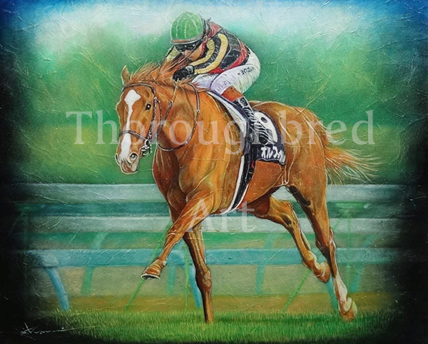 オルフェーヴル油彩画「命の輝き」六冠シリーズ12種 | サラブレッドライフ