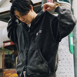 That's life Original logo knit zip hoodie – That's life online store