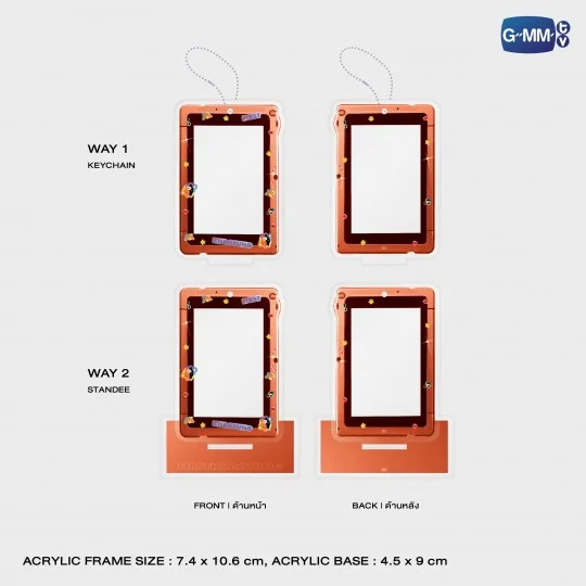 GMMTV / FIRSTKHAOTUNG フレームカード（スタンディキーチェーン