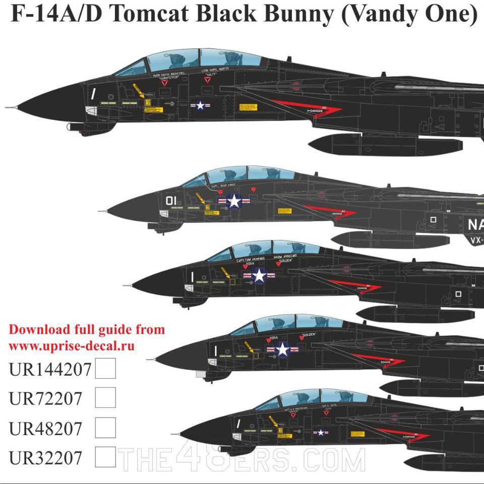 F-14A/D Tomcat Black Bunny (Vandy One) VX-4&9