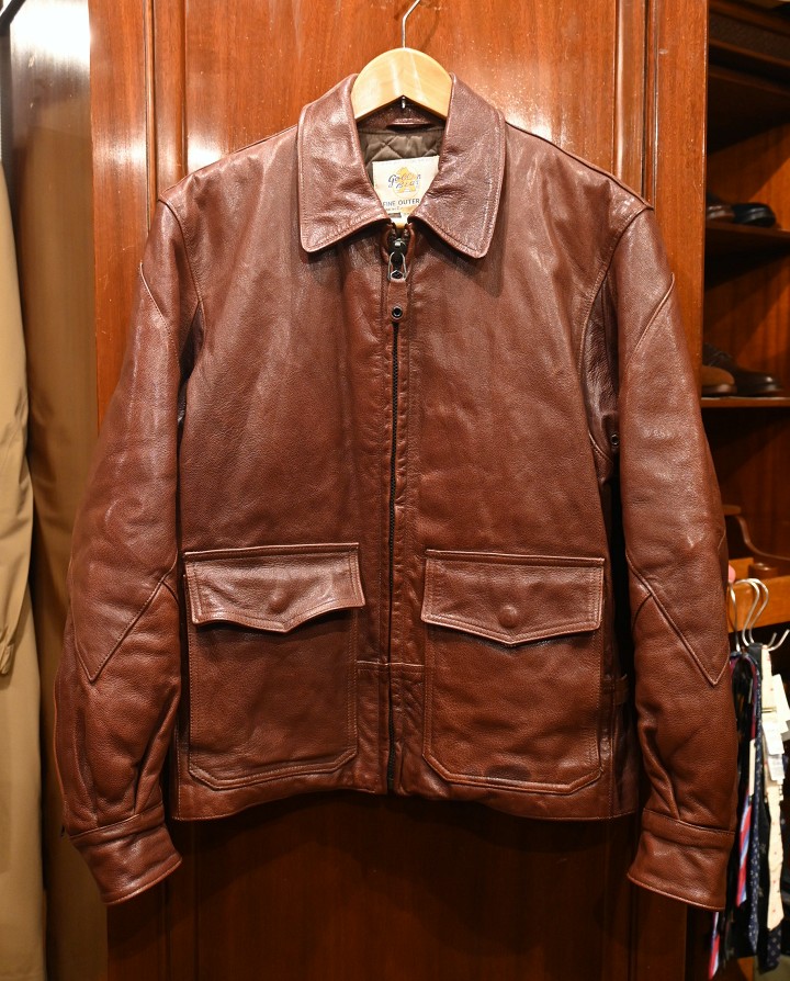 USED GOLDEN BEAR Type G-8 レザージャケット アメリカ製 中綿 (Brown