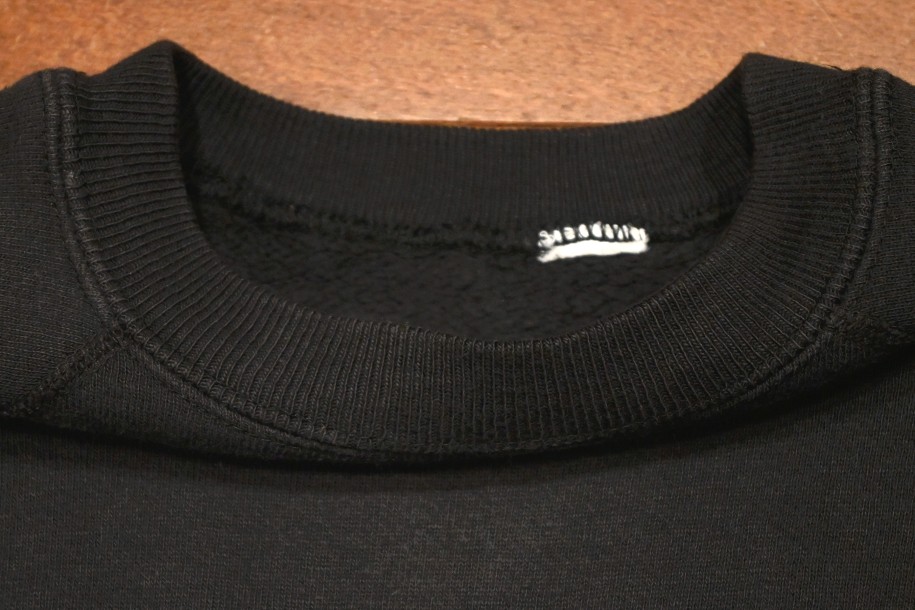 60s VTG/USED クルーネック スウェットシャツ (BLACK無地/サイズ不明