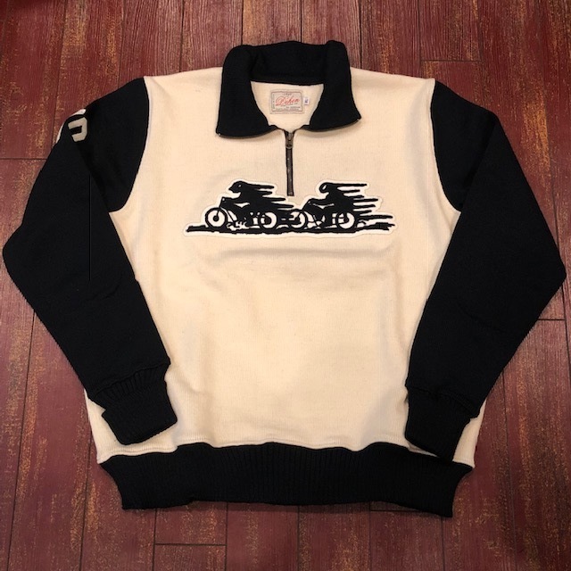 ラングリッツレザーズ × ディーエン 70周年 ハーフジップセーター - ザ