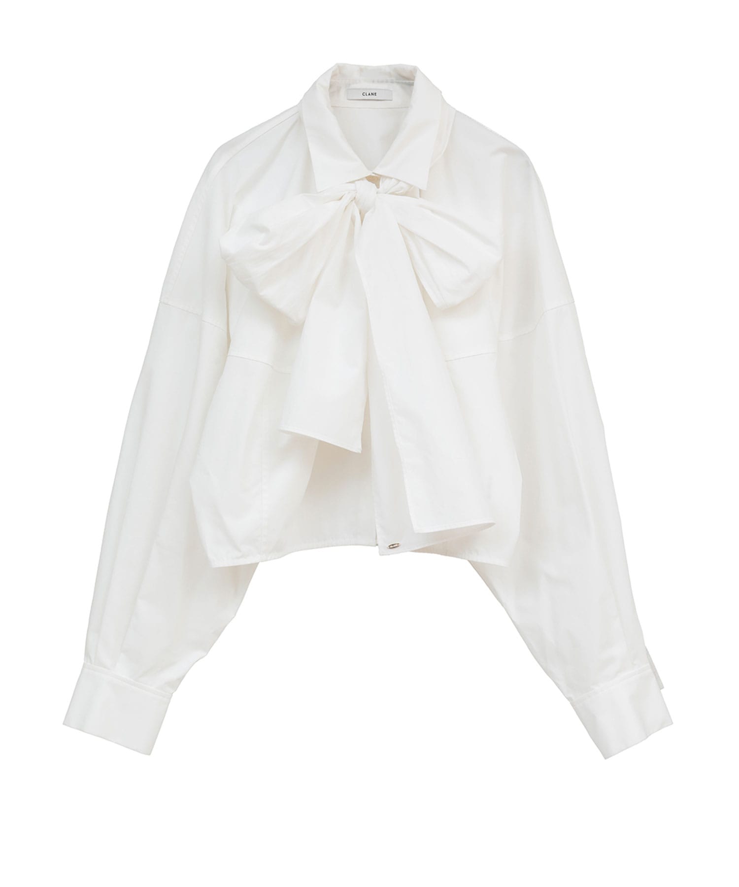 RIBBON TIED COMPACT SHIRTS(1 WHITE): CLANE: WOMENS｜THE TOKYO