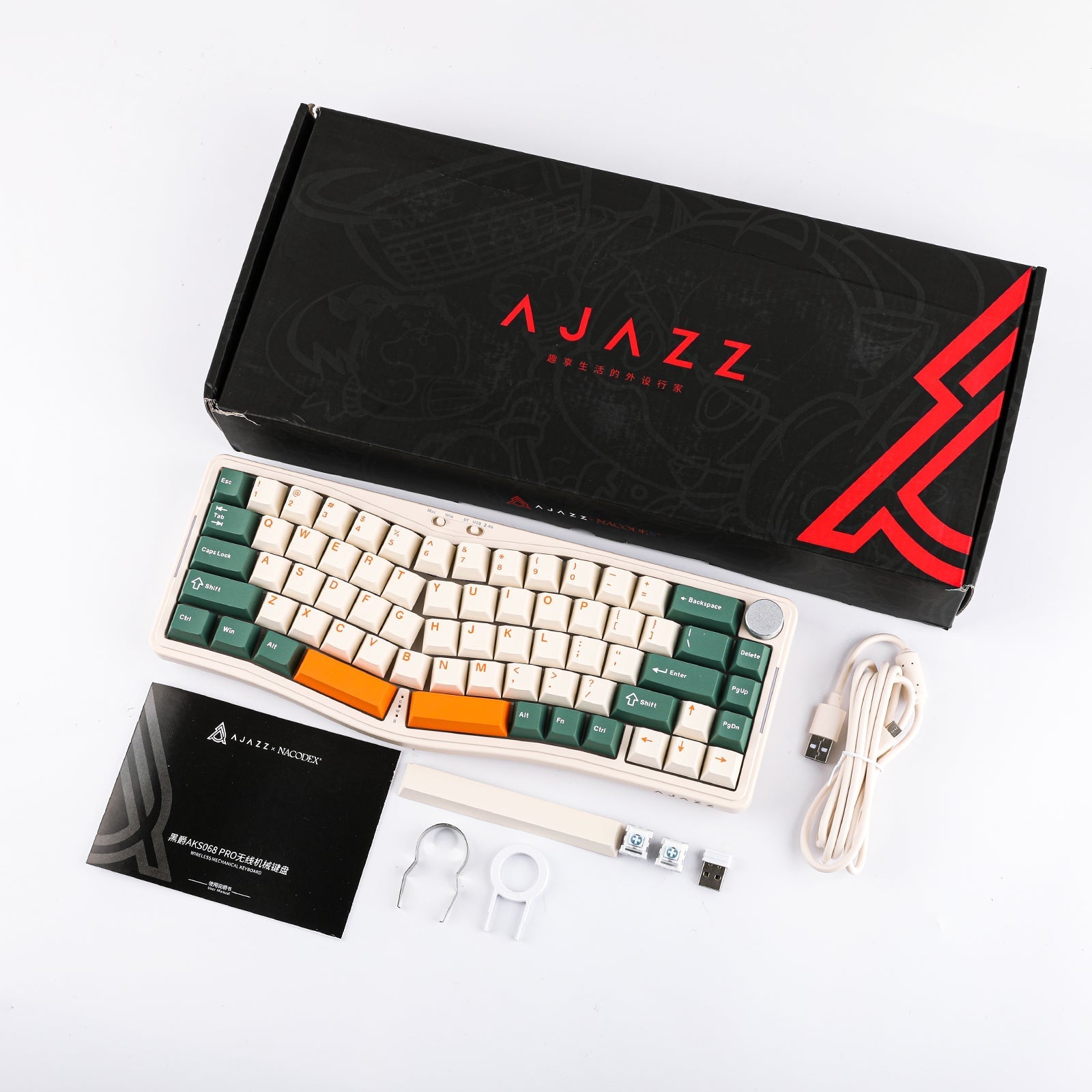 AJAZZ AKS068 Pro Alice Ergonomic Mechanical Keyboard – THOCKSHOP