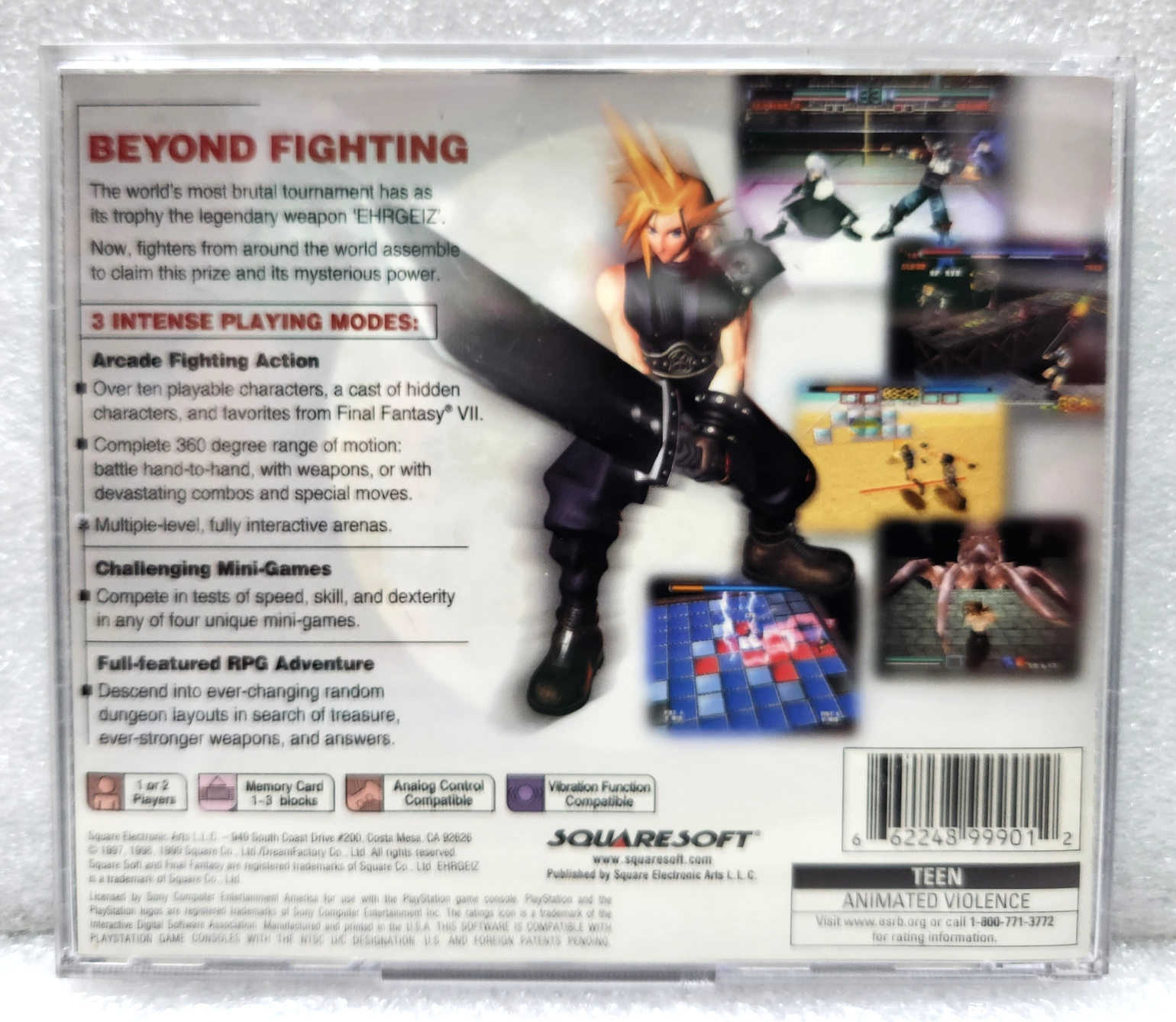 1999 Squaresoft Ehrgeiz “God Bless the Ring” Video Game for