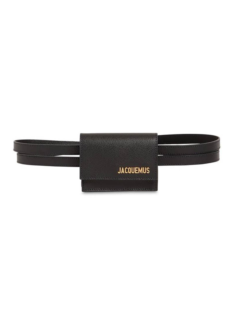 Black La Ceinture Bello Leather Belt Bag | The Webster