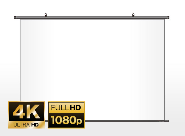 掛け軸 プロジェクター スクリーン 16：10 160インチ フルハイビジョン