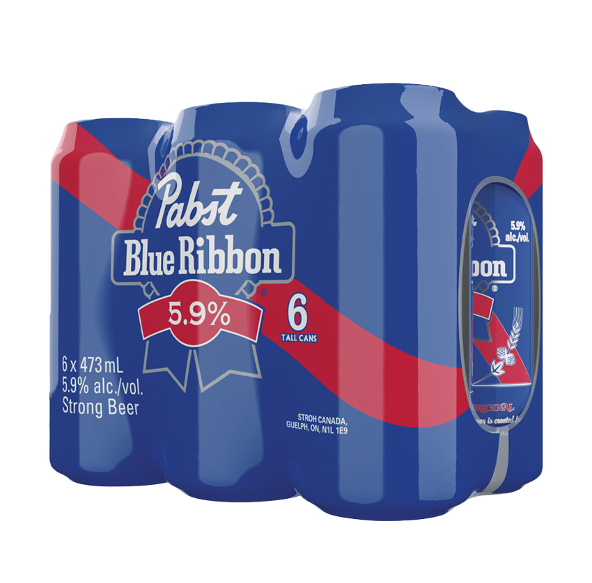 PABST BLUE RIBBON 5.9 6 X Can 473 ml – The Beer Man