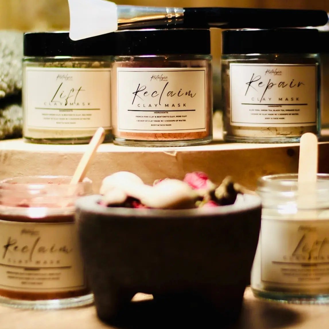 Bentonite Clay Mask Collection (4 oz) - Detox & Revitalize – The