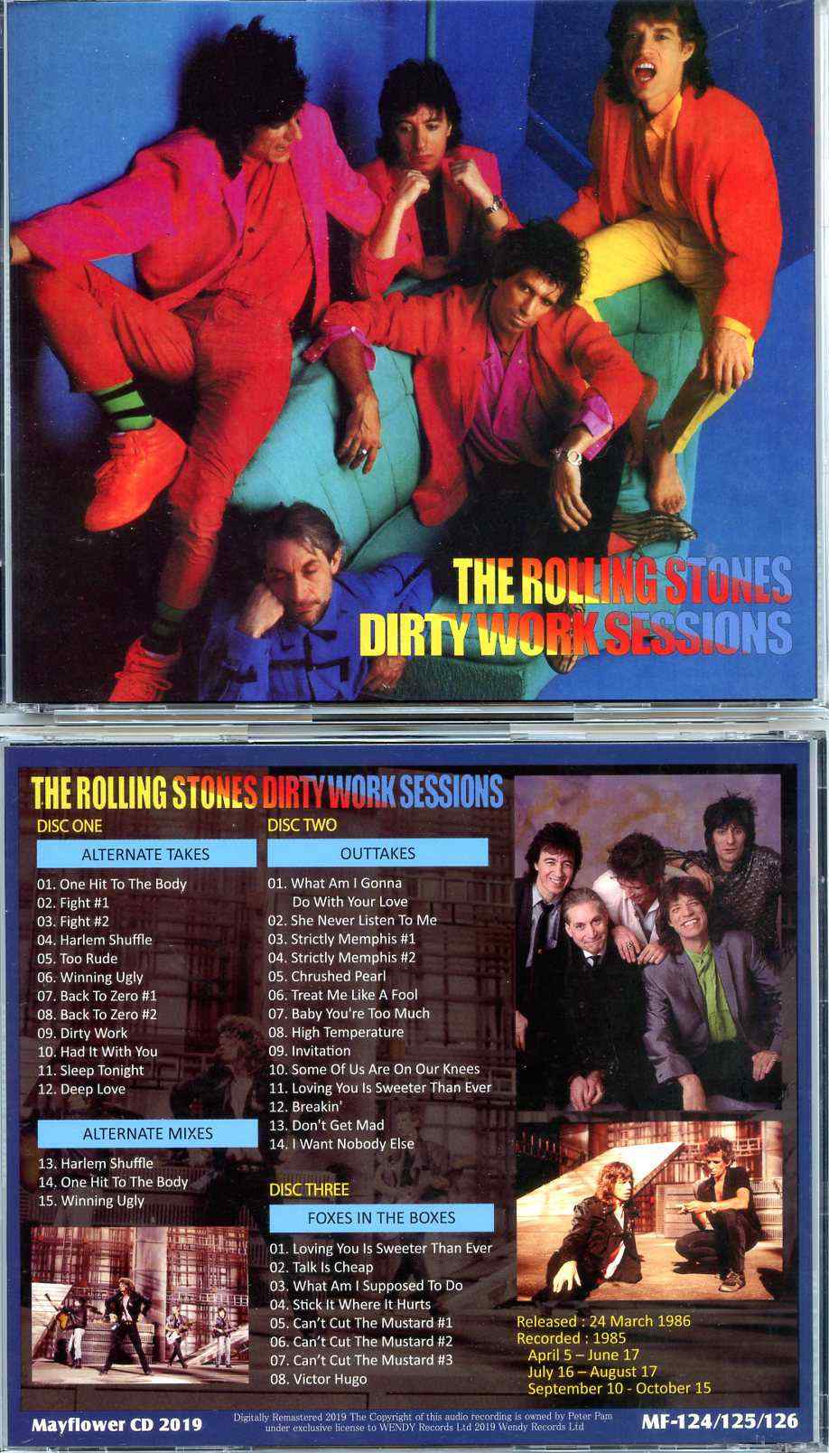 Rolling Stone - Dirty Work Sessions 9 ( 3 CD SET ) ( MAYFLOWER