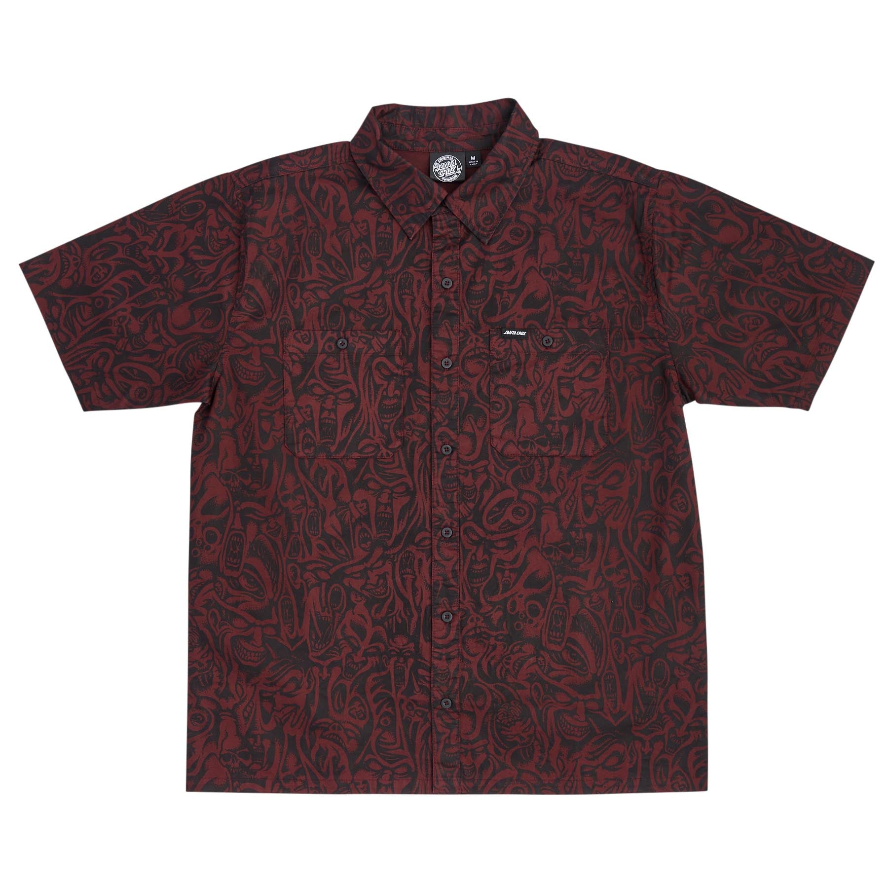 SANTA CRUZ TOM KNOX FACES BUTTON-UP WORK SHIRT – The Dark Slide